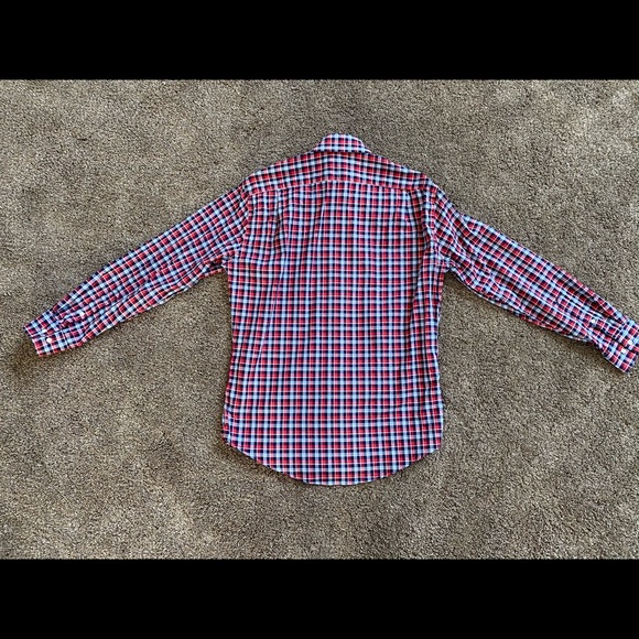 Dress Shirt Size 15 1/2 Long Sleeve Plaid Button Up - Picture 3 of 4